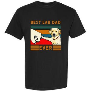 Best Lab Dad Father's Day Dad Gifts Best Labrador Dad Garment-Dyed Heavyweight T-Shirt