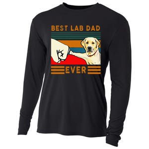 Best Lab Dad Father's Day Dad Gifts Best Labrador Dad Cooling Performance Long Sleeve Crew