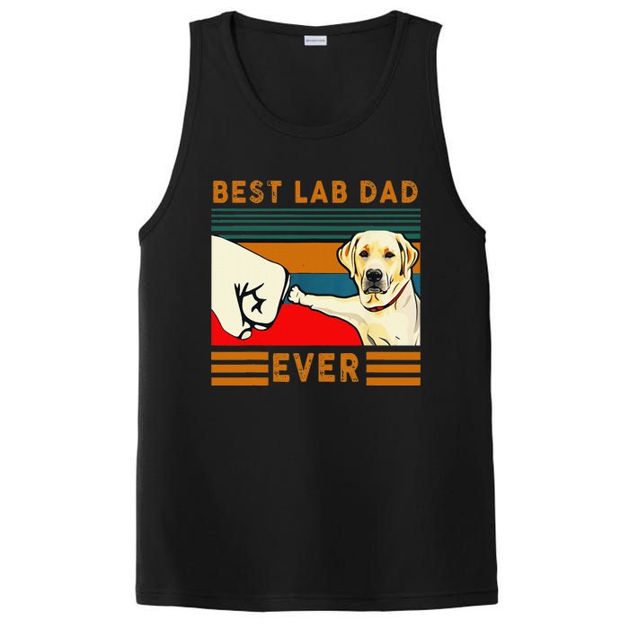 Best Lab Dad Father's Day Dad Gifts Best Labrador Dad PosiCharge Competitor Tank