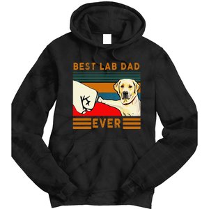 Best Lab Dad Father's Day Dad Gifts Best Labrador Dad Tie Dye Hoodie