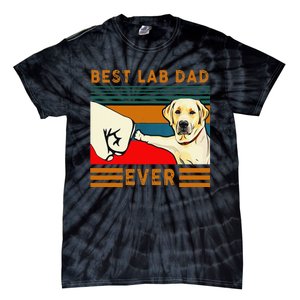 Best Lab Dad Father's Day Dad Gifts Best Labrador Dad Tie-Dye T-Shirt