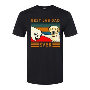 Best Lab Dad Father's Day Dad Gifts Best Labrador Dad Softstyle CVC T-Shirt