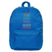 Black Leader Dream Like Martin Teach Black History Month Gift 16 in Basic Backpack