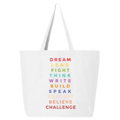 Black Leader Dream Like Martin Teach Black History Month Gift 25L Jumbo Tote