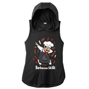 Barbecue Lover Dad Grilling Bbq Chef Father Barbecue Meaningful Gift Ladies PosiCharge Tri-Blend Wicking Draft Hoodie Tank