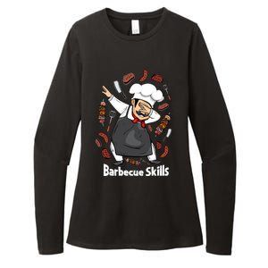 Barbecue Lover Dad Grilling Bbq Chef Father Barbecue Meaningful Gift Womens CVC Long Sleeve Shirt