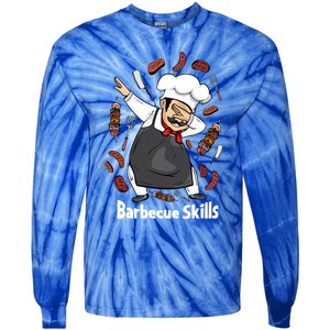 Barbecue Lover Dad Grilling Bbq Chef Father Barbecue Meaningful Gift Tie-Dye Long Sleeve Shirt