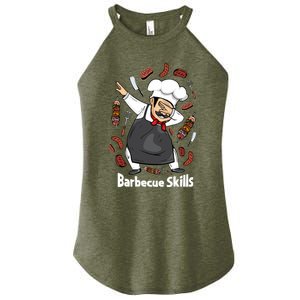 Barbecue Lover Dad Grilling Bbq Chef Father Barbecue Meaningful Gift Women's Perfect Tri Rocker Tank