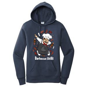 Barbecue Lover Dad Grilling Bbq Chef Father Barbecue Meaningful Gift Women's Pullover Hoodie