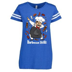 Barbecue Lover Dad Grilling Bbq Chef Father Barbecue Meaningful Gift Enza Ladies Jersey Football T-Shirt