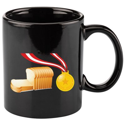 BreadWinner Lazy DIY Halloween Costume Funny Spoof 11oz C Handle Ceramic Mug
