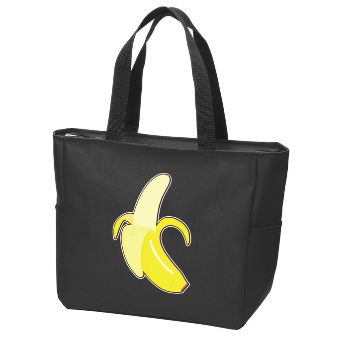 Banana Lazy Diy Halloween Costume Funny Zip Tote Bag