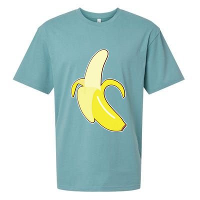 Banana Lazy Diy Halloween Costume Funny Sueded Cloud Jersey T-Shirt