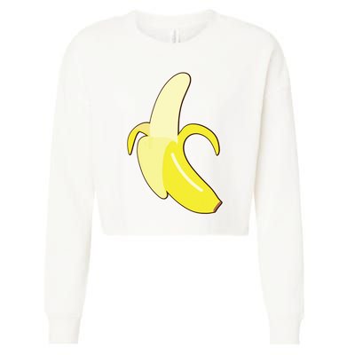 Banana Lazy Diy Halloween Costume Funny Cropped Pullover Crew