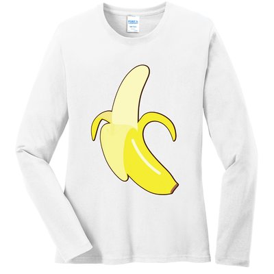 Banana Lazy Diy Halloween Costume Funny Ladies Long Sleeve Shirt