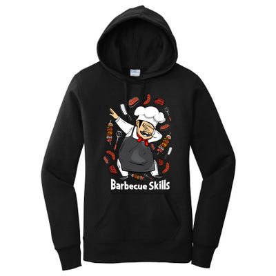 Barbecue Lover Dad Grilling BBQ Chef Father Barbecue Women's Pullover Hoodie