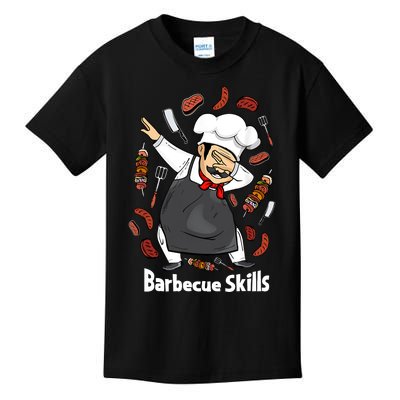 Barbecue Lover Dad Grilling BBQ Chef Father Barbecue Kids T-Shirt