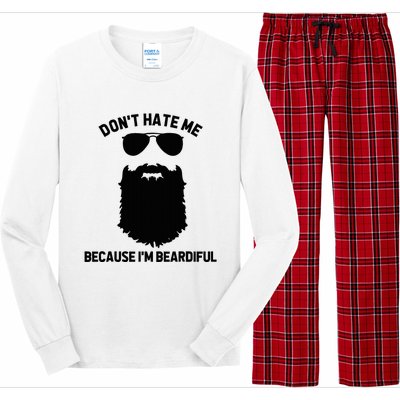 Beard Lover DonT Hate Me Because IM Beardiful Long Sleeve Pajama Set