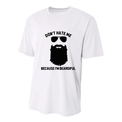 Beard Lover DonT Hate Me Because IM Beardiful Youth Performance Sprint T-Shirt