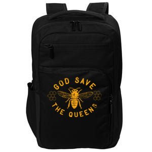 Bee Lovers Design God Save The Queen Funny Gift Impact Tech Backpack