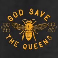 Bee Lovers Design God Save The Queen Funny Gift 11oz C Handle Ceramic Mug