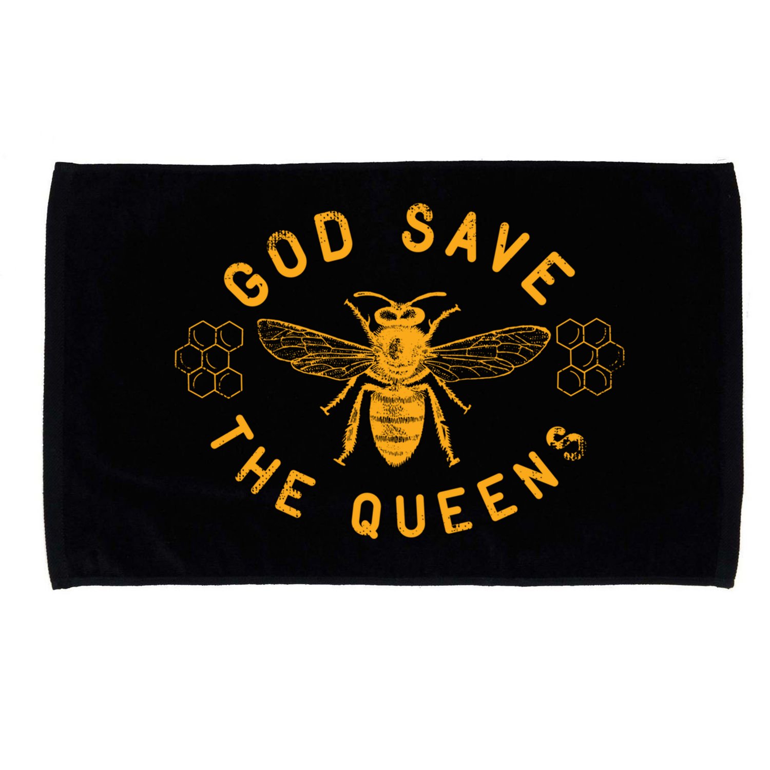 Bee Lovers Design God Save The Queen Funny Gift Microfiber Hand Towel