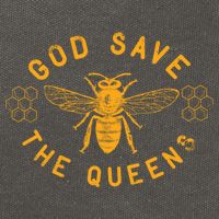 Bee Lovers Design God Save The Queen Funny Gift Cotton Canvas Backpack