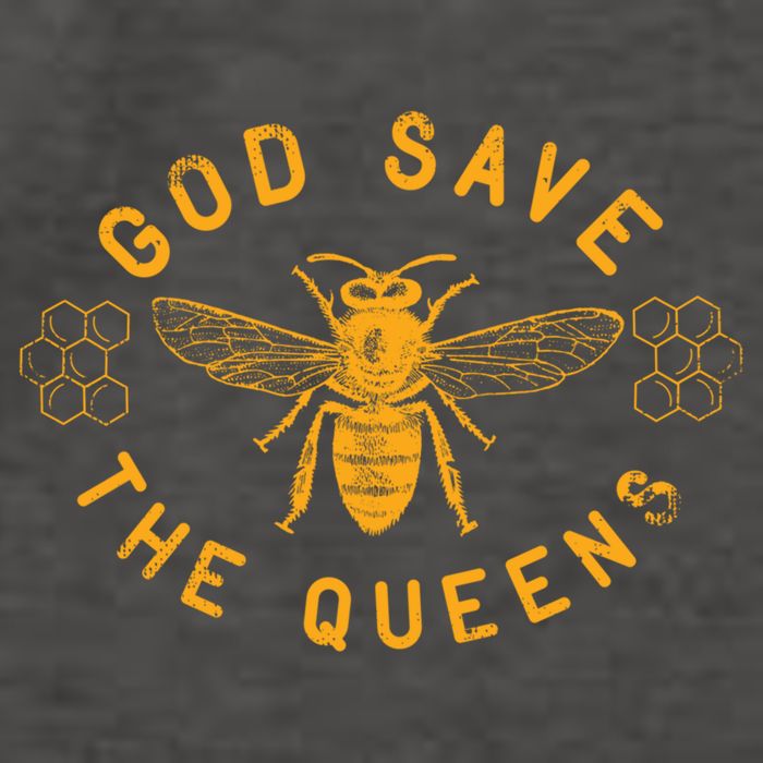 Bee Lovers Design God Save The Queen Funny Gift Vector Backpack