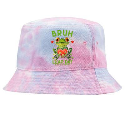 Bruh Leap Day is My Birthday February 29 Year 2024 Tie-Dyed Bucket Hat