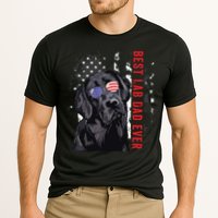 Best Lab Dad Ever Labrador Dog American Flag Fathers Day Cooling Performance Crew T-Shirt