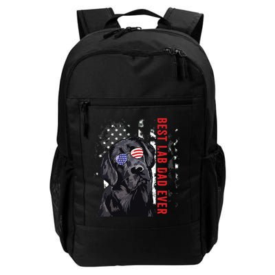 Best Lab Dad Ever Labrador Dog American Flag Fathers Day Backpack