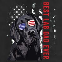 Best Lab Dad Ever Labrador Dog American Flag Fathers Day Adult Drive Performance Visor