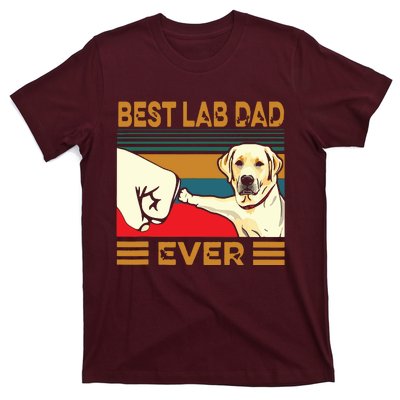 Best Lab Dad Ever Retro Vintage T-Shirt