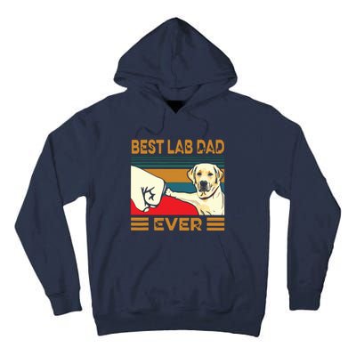 Best Lab Dad Ever Retro Vintage Tall Hoodie