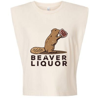 Beaver Liquor Drinking Garment-Dyed Women's Muscle Tee
