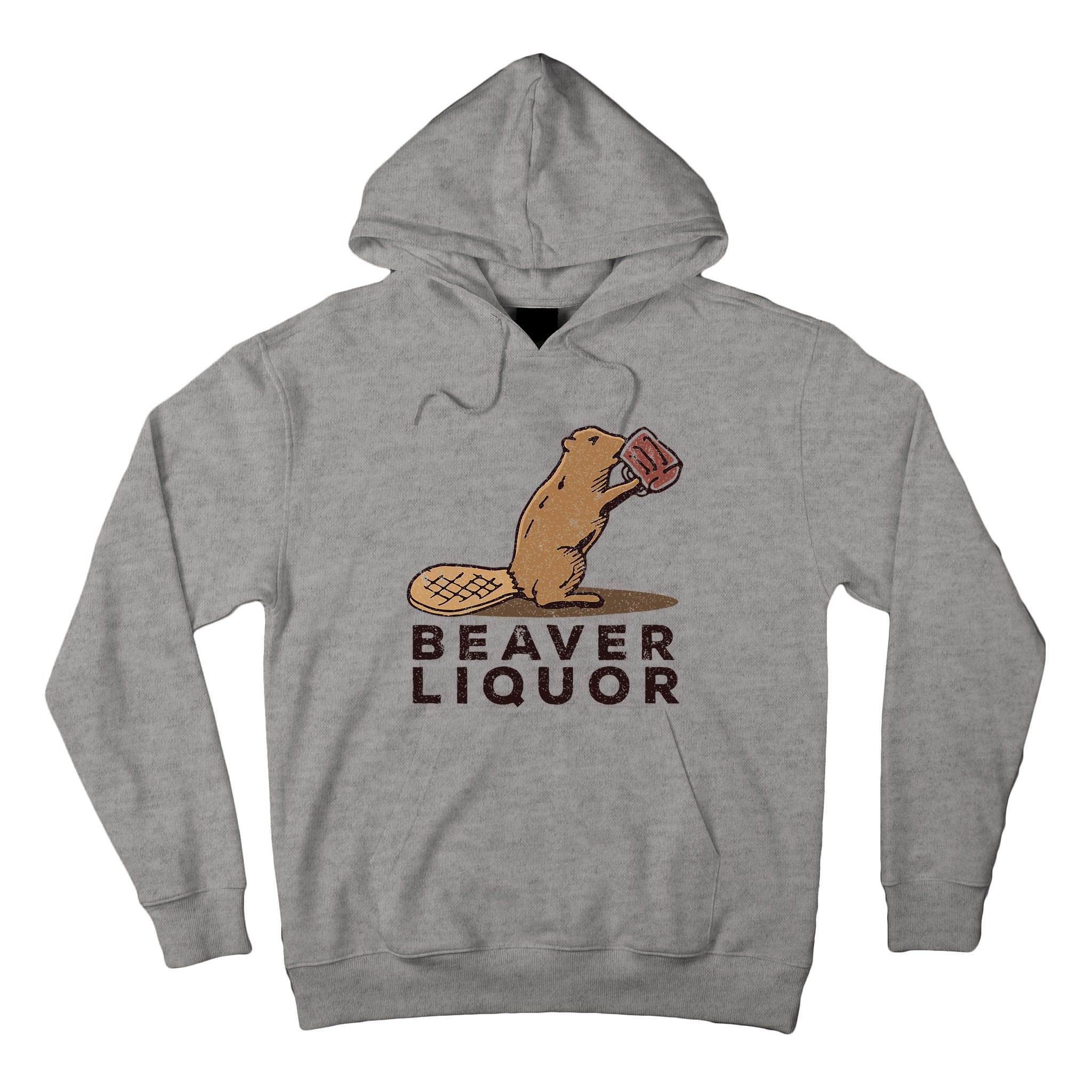Beaver Liquor Drinking Tall Hoodie