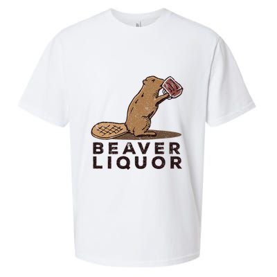 Beaver Liquor Drinking Sueded Cloud Jersey T-Shirt