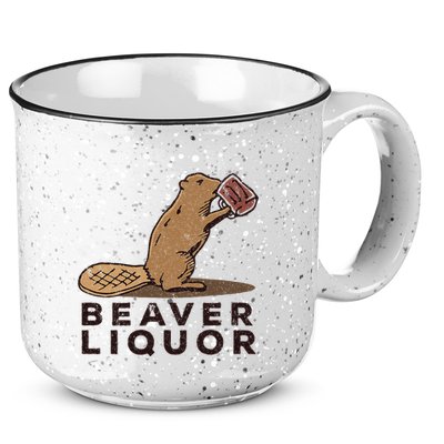 Beaver Liquor Drinking 15oz Campfire Ceramic Mug
