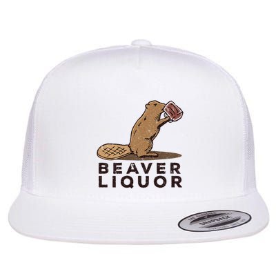 Beaver Liquor Drinking Flatbill Hat