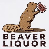 Beaver Liquor Drinking Flatbill Hat