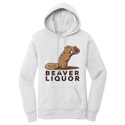 Beaver Liquor Drinking Women's Pullover Hoodie