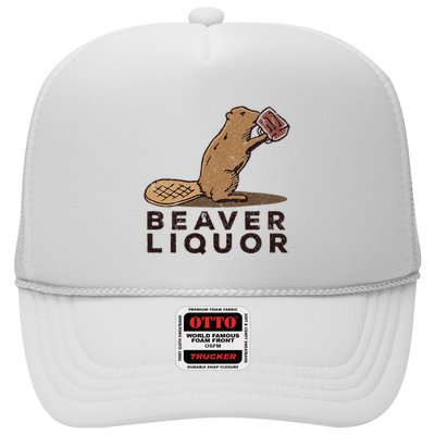 Beaver Liquor Drinking Trucker Hat