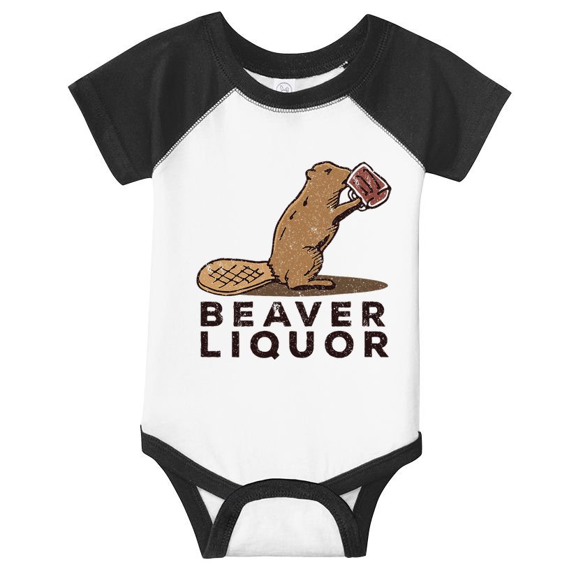 Beaver Liquor Drinking Infant Baby Jersey Bodysuit