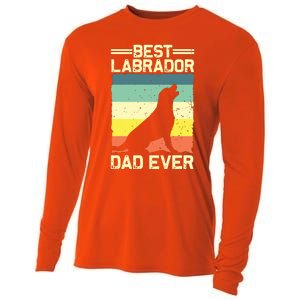 Best Labrador Design For Dad Men Labrador Retriever Lovers Cooling Performance Long Sleeve Crew