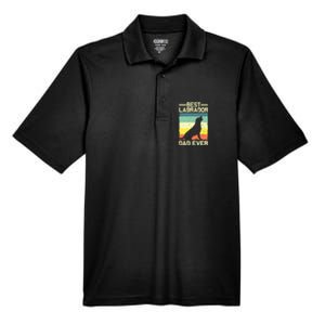 Best Labrador Design For Dad Men Labrador Retriever Lovers Men's Origin Performance Pique Polo