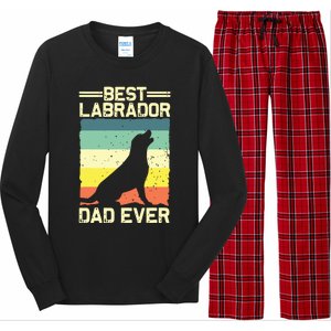 Best Labrador Design For Dad Men Labrador Retriever Lovers Long Sleeve Pajama Set