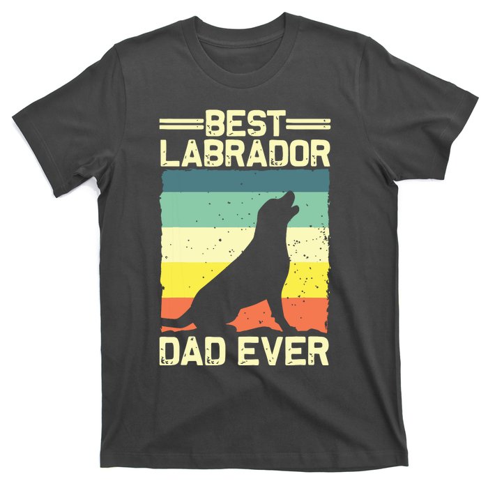 Best Labrador Design For Dad Men Labrador Retriever Lovers T-Shirt