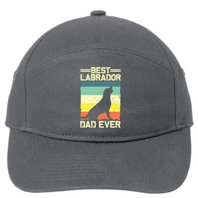 Best Labrador Design For Dad Men Labrador Retriever Lovers 7-Panel Snapback Hat