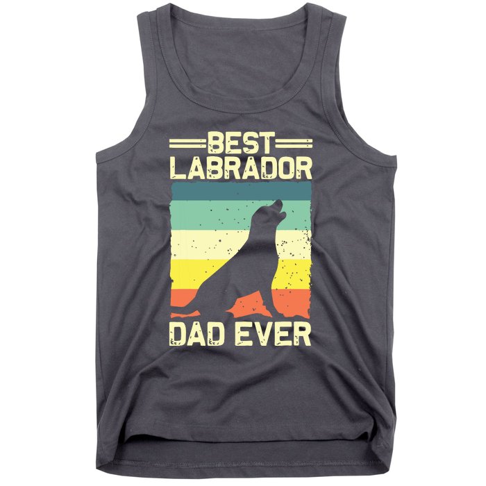 Best Labrador Design For Dad Men Labrador Retriever Lovers Tank Top