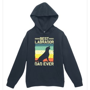 Best Labrador Design For Dad Men Labrador Retriever Lovers Urban Pullover Hoodie